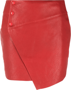 Junko Cuir leather miniskirt