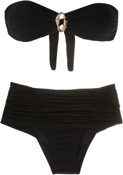 strapless high-waisted bikini 