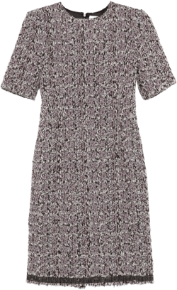 tweed midi dress