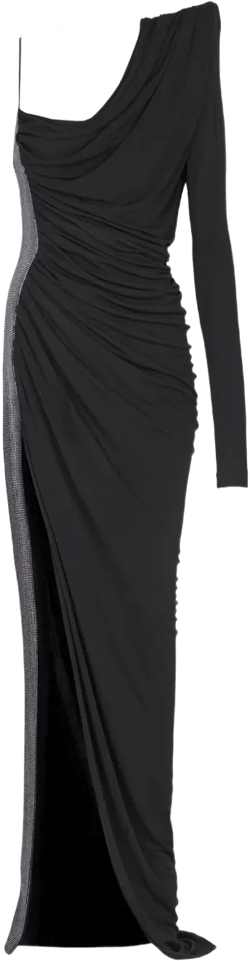 Pagoda one-shoulder dress