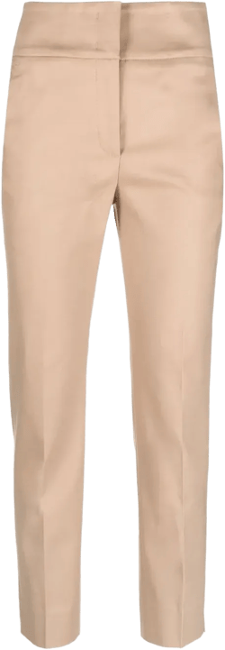 slim-fit cropped trousers