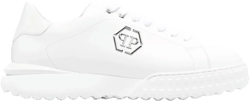 low-top leather sneakers