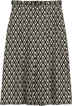 logo-print midi skirt
