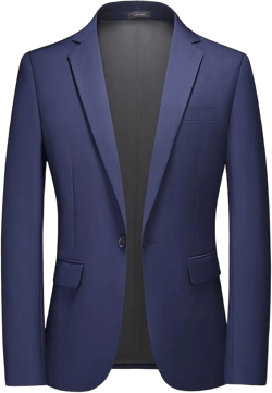 cllios Mens Blazer&Sport Coat One Button Slim Fit Blazer Jacket Big and Tall Shawl Collar Long Sleeve Sport Coat Business Casual Suit Jacket Navy XXXXL
