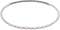 TIYO Pearl Open Choker Necklaces for Women,Pink Pearl Beaded Cuff Choker Necklace,Small Pearl Bead Fashion Jewelry,Womens Real Dainty Adjustable Pearl Necklace,Simple Pearl Collar Choker Gifts white