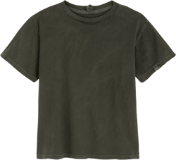 Clea Cotton 90's Tee - Army Green