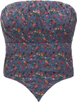 Ditsy Elasticated Tube Top