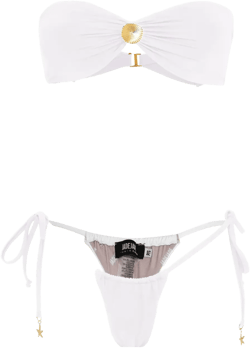 draped-detail bikini set