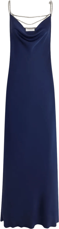 chain-straps maxi dress