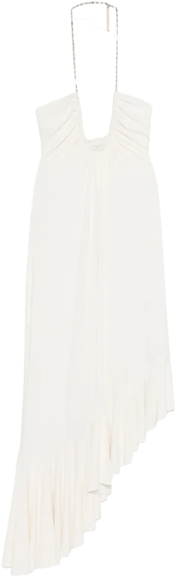 chain-detail gown