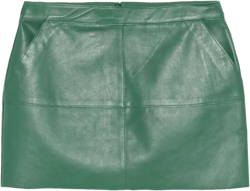 leather mini skirt
