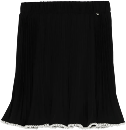 pleated mini skirt  