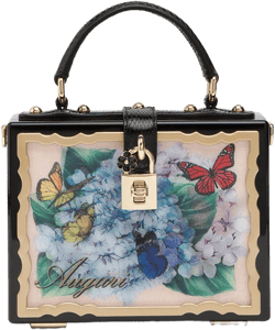 Postcard Dolce Box top-handle bag