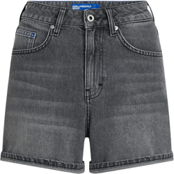 high-rise denim shorts