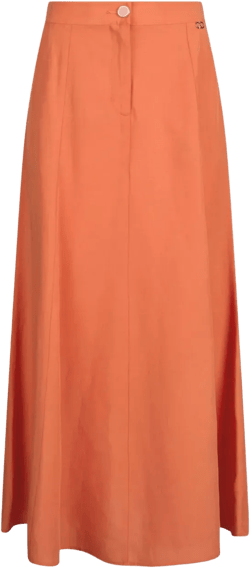 high-waisted midi skirt