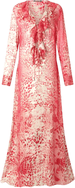 Jaguar-print midi dress