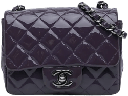 2016-2017 Mini Square Classic Patent Single Flap crossbody bag