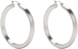 Classic Thick Satin XL hoop earrings