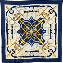 20th Century Eperon d Or Silk Scarf scarves