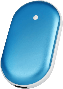 Hand Warmers Rechargeable, 5200mAh Electric Portable Double-Side Pocket Hand Warmer/Phone Charger, Safe Heat Therapy Pain Relief Winter Gift for Women Men