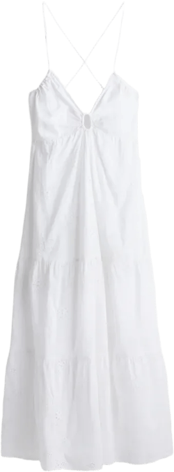 Dress with Eyelet Embroidery