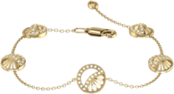 LuvMyJewelry Moon Phases Sterling Silver Diamond Bracelet