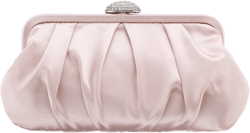 Nina Concord Pleated Satin Frame Clutch