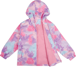 ESTAMICO Girls' Fashion Winter Coat Zip Up Fleece Jackets Water-resistant Wind-proof Little Girls Clothes Pink/Purple/Blue 7-8