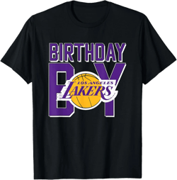 NBA Birthday Boy Los Angeles Lakers Retro Logo T-Shirt