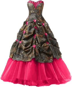 Women's Appliques Camouflage Satin Wedding Bridal Dresses Prom Quinceanera Ball Gowns Plus Size 4 Rose Red