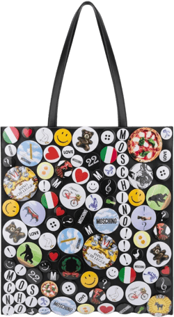 pin-detail tote bag