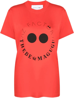 x Thebe Magugu logo-print T-shirt