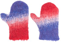 ERL degradé-knit gloves