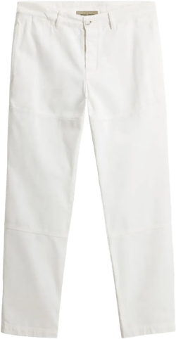 garment-dyed straight-leg trousers 
