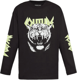 Tiger-print T-shirt