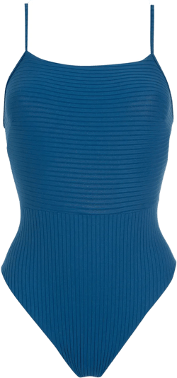 straight neck swimsuit