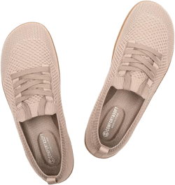 Frank Mully Womens Walking Shoes Wide Toe Box Barefoot Shoes Knitted Fashion Sneaker with Arch Support 8 Ecru