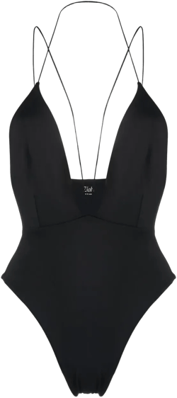 x Ziah Jagger deep-V swimsuit