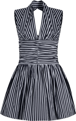 open-back minidress