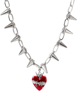 GOTHIC HEART PENDANT NECKLACE