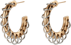 PIERCED STATEMENT HOOP EARRINGS