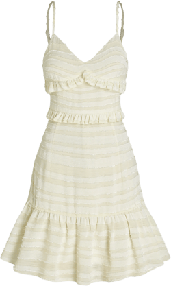 Lace Ruffle Sleeveless Midi Dress