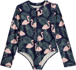 Long Sleeve Zip-Up Swimsuit