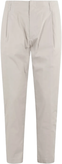 pleated-front trousers