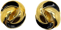1980s knot earrings