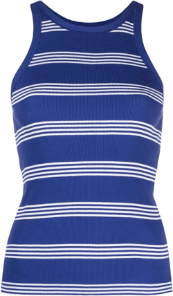 striped cotton vest