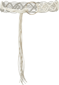 WOVEN LACE-UP NYLON WAIST BELT