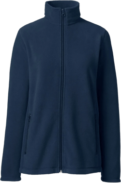 Lands' End Women's Full-Zip Mid-Weight Fleece Jacket X-Large Classic Navy