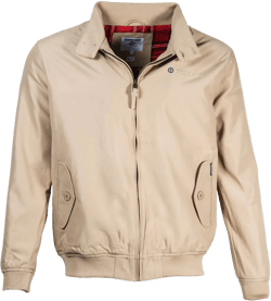 Lambretta Shower Resistant Harrington Jacket Stone
