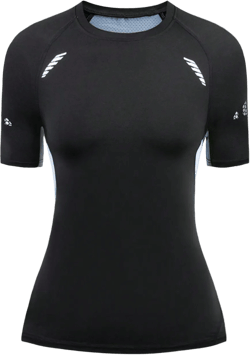Women's Breathable Moisture Wicking Mesh Short Sleeve Athletic Top, Suitable For Yoga, Running, Fitness, Tennis